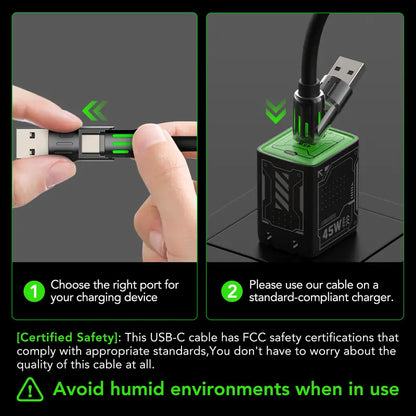 4-in-1 multi-function 240W fast charging cable