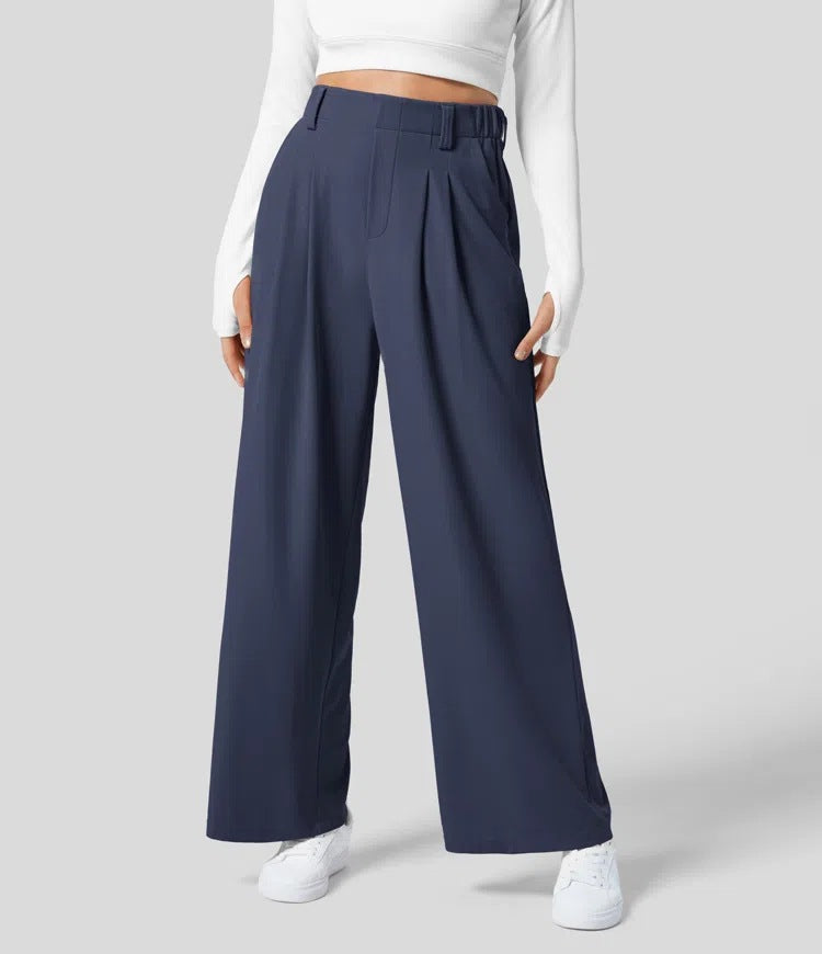 🎲Lucky discount! High-waisted wide-leg pants with a drape