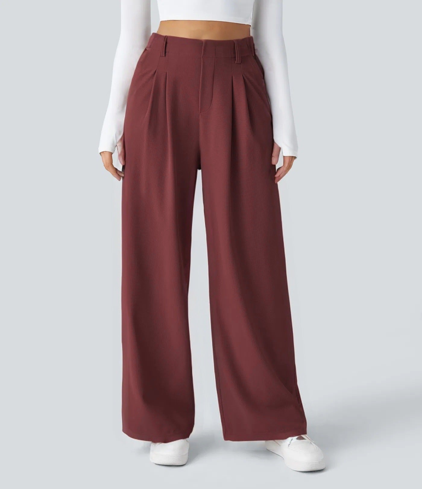 🎲Lucky discount! High-waisted wide-leg pants with a drape