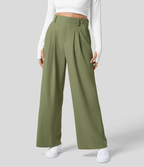 🎲Lucky discount! High-waisted wide-leg pants with a drape
