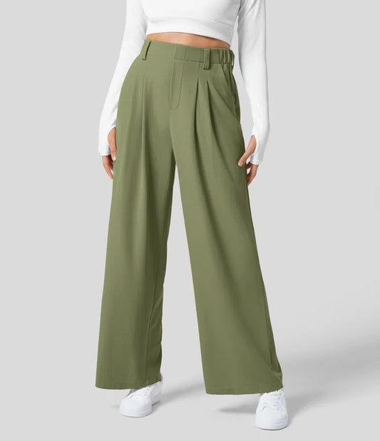 🎲Lucky discount! High-waisted wide-leg pants with a drape