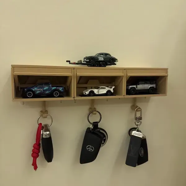 🔥Hot Sale 49% OFF🔥🚗🔑 Car Garage Key Holder with Opening Door