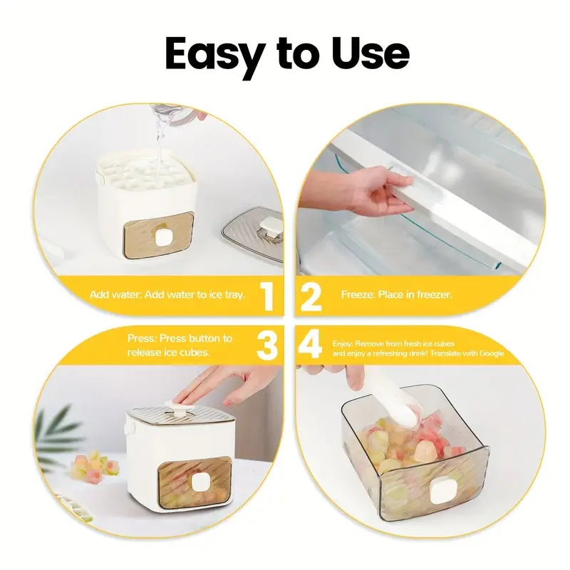 🤗 One price, double the fun!❄️Portable 48-grid ice bucket❄️