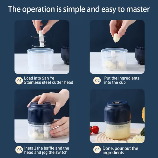 Electric Garlic Chopper,Mini Portable Veggie Chopper