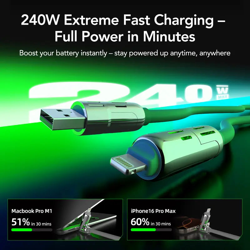 4-in-1 multi-function 240W fast charging cable