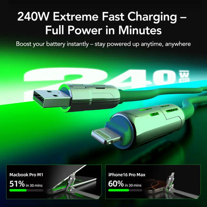 4-in-1 multi-function 240W fast charging cable