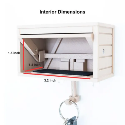 🔥Hot Sale 49% OFF🔥🚗🔑 Car Garage Key Holder with Opening Door