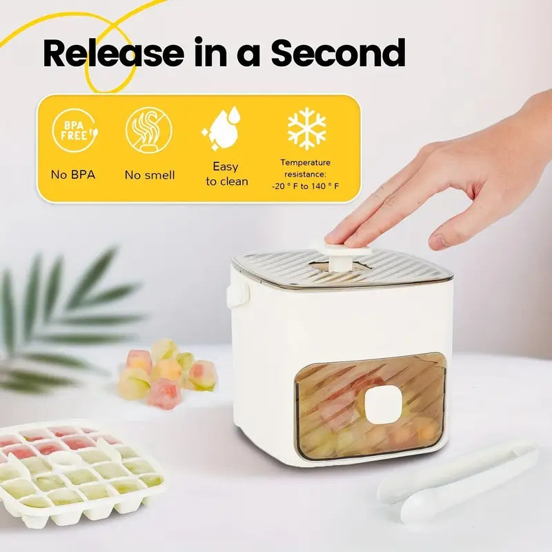 🤗 One price, double the fun!❄️Portable 48-grid ice bucket❄️