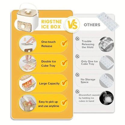 🤗 One price, double the fun!❄️Portable 48-grid ice bucket❄️