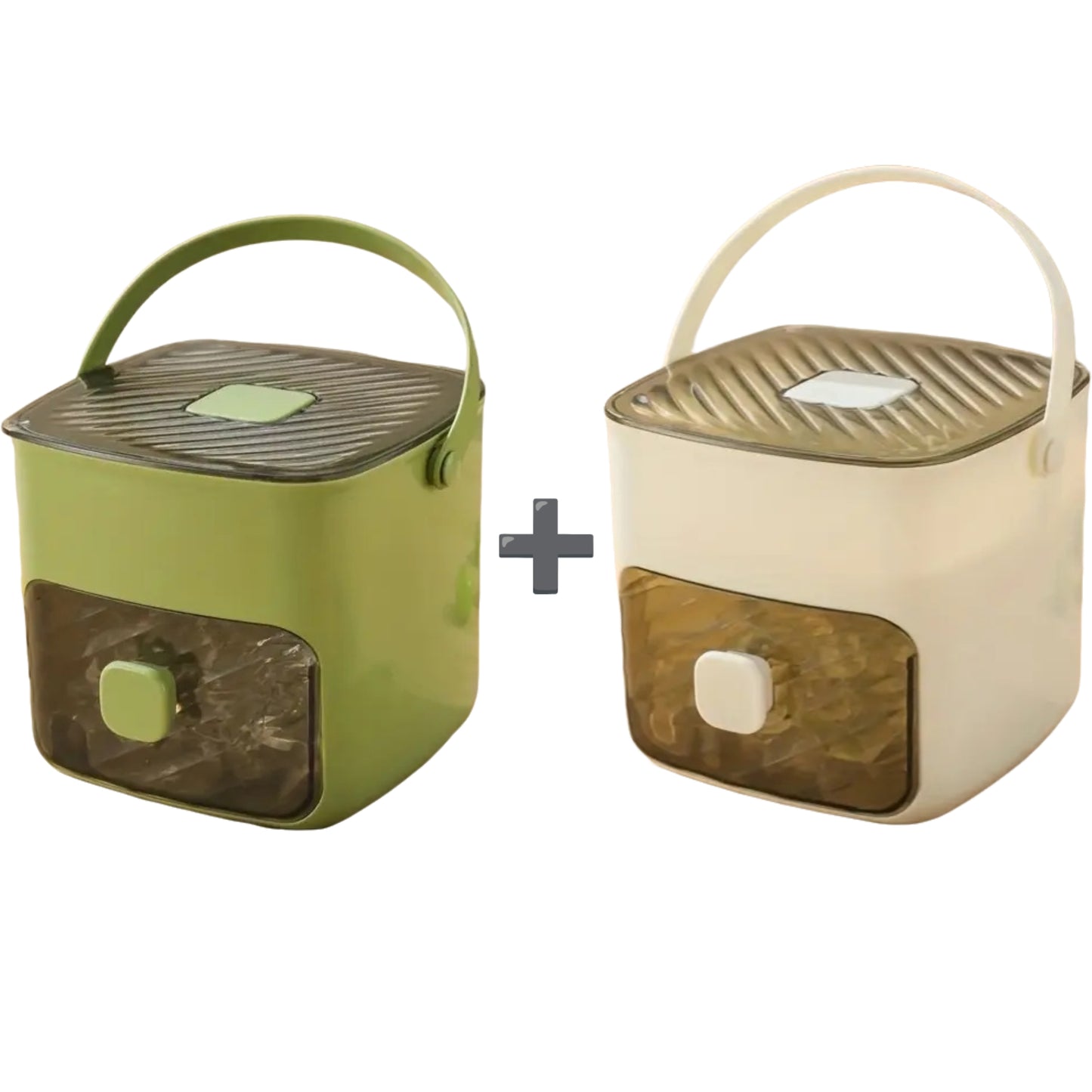 🤗 One price, double the fun!❄️Portable 48-grid ice bucket❄️